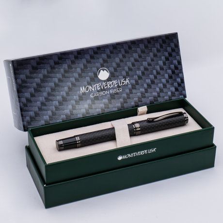 Monteverde Innova Matte Carbon Gunmetal Fountain Pen Collection