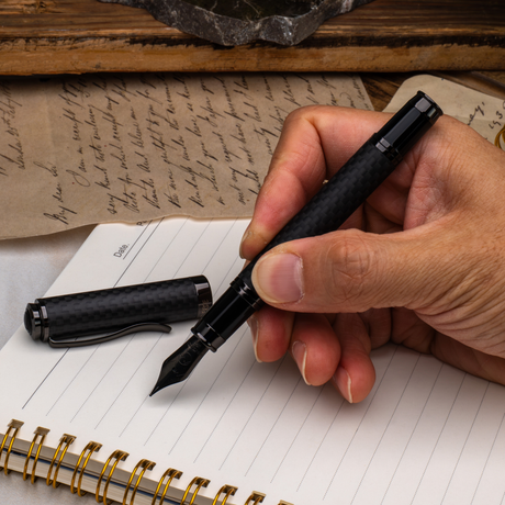 Monteverde Innova Matte Carbon Gunmetal Fountain Pen Collection
