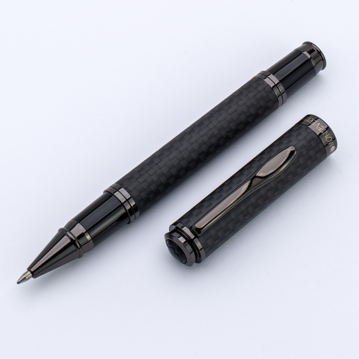 Monteverde Innova Matte Carbon Gunmetal Rollerball Pen Collection