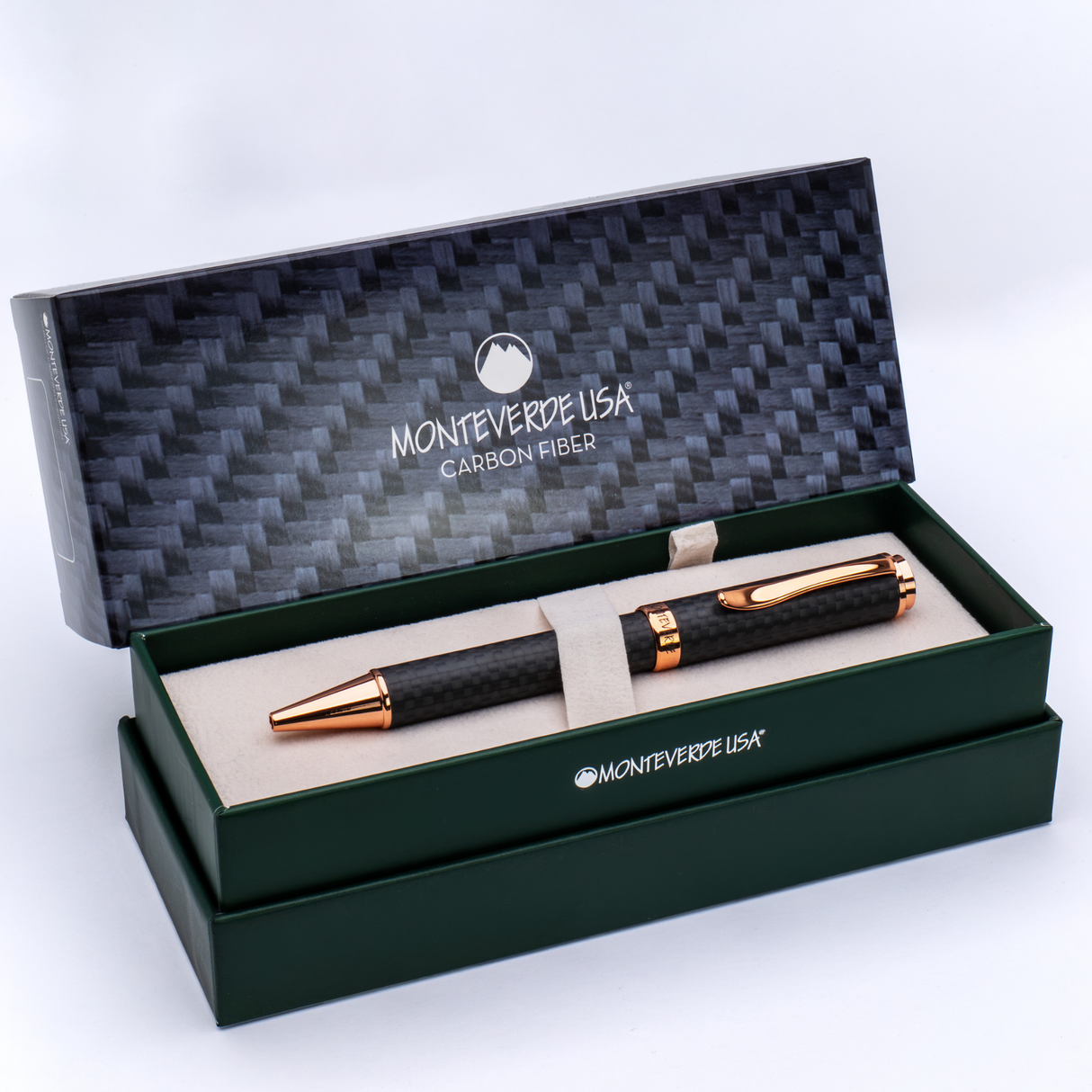 Monteverde Innova Matte Carbon Rosegold Ballpoint Pen Collection