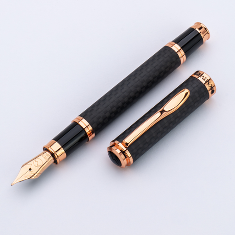 Monteverde Innova Matte Carbon Rosegold Fountain Pen Collection