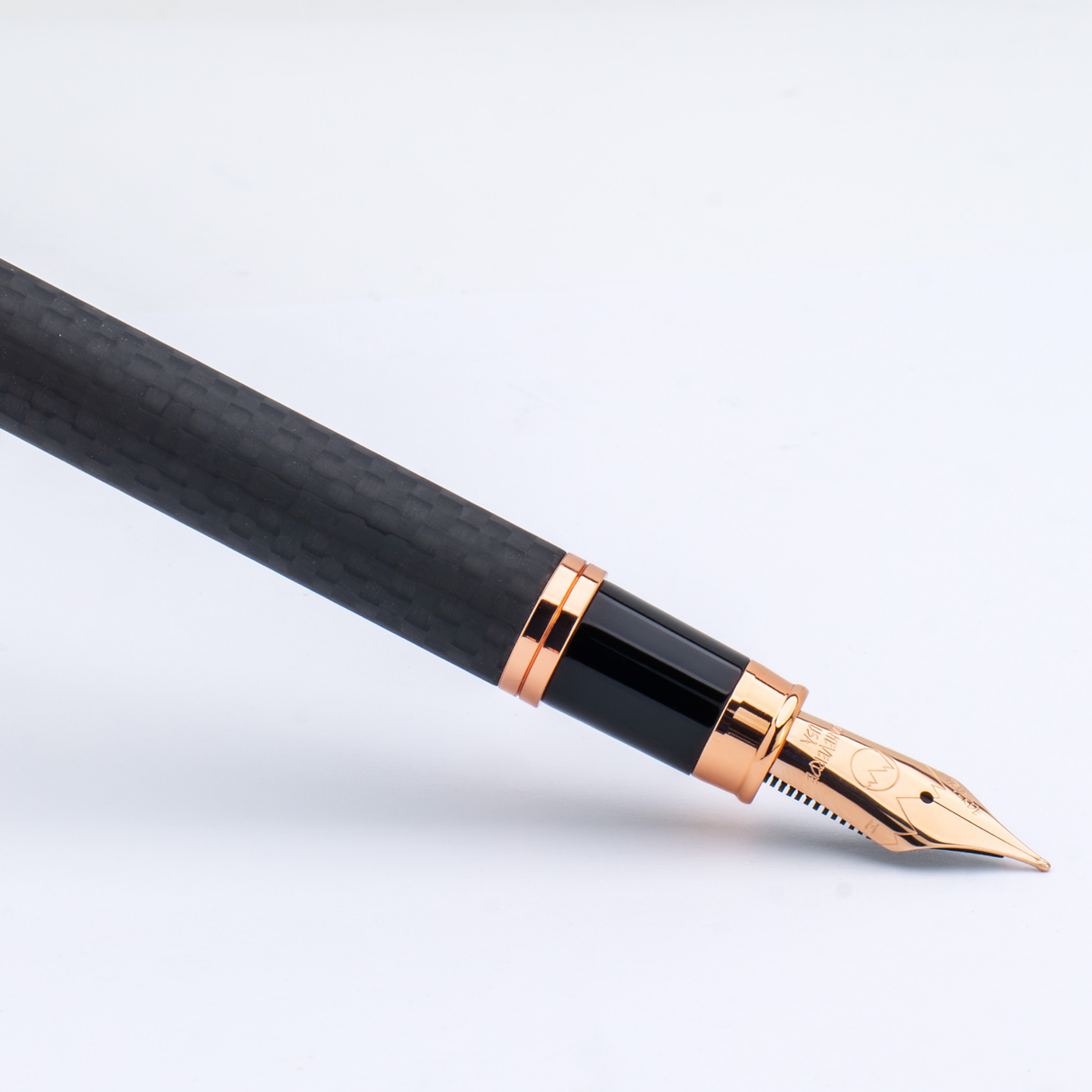 Monteverde Innova Matte Carbon Rosegold Fountain Pen Collection