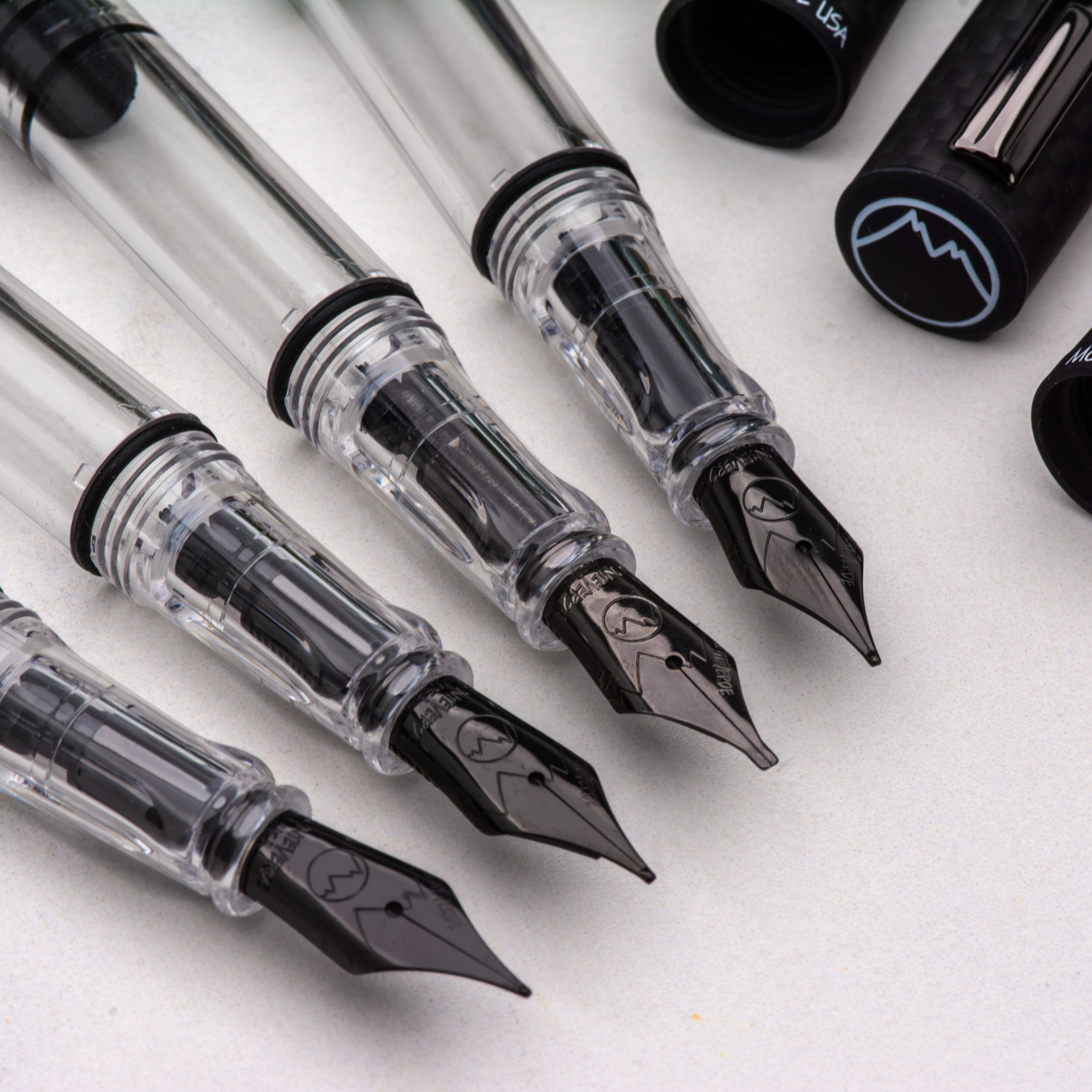Monteverde USA Matte Carbon MP1 Fountain Pen Collection