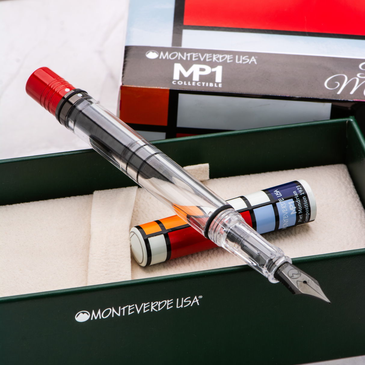 Monteverde MP1 Mondrian Composition 1921 - Fine Art Series Fountain Pen Collection