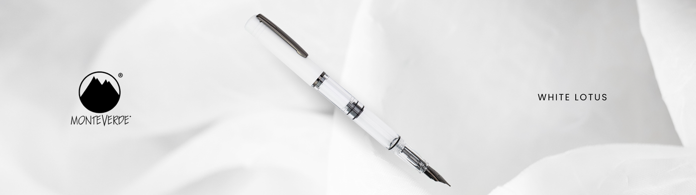 Monteverde MP1 White Lotus edition Fountain Pen collection
