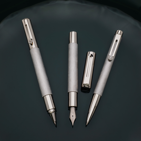 Monteverde USA RITMA Brushed Stainless Steel FOUNTAIN PEN Collection