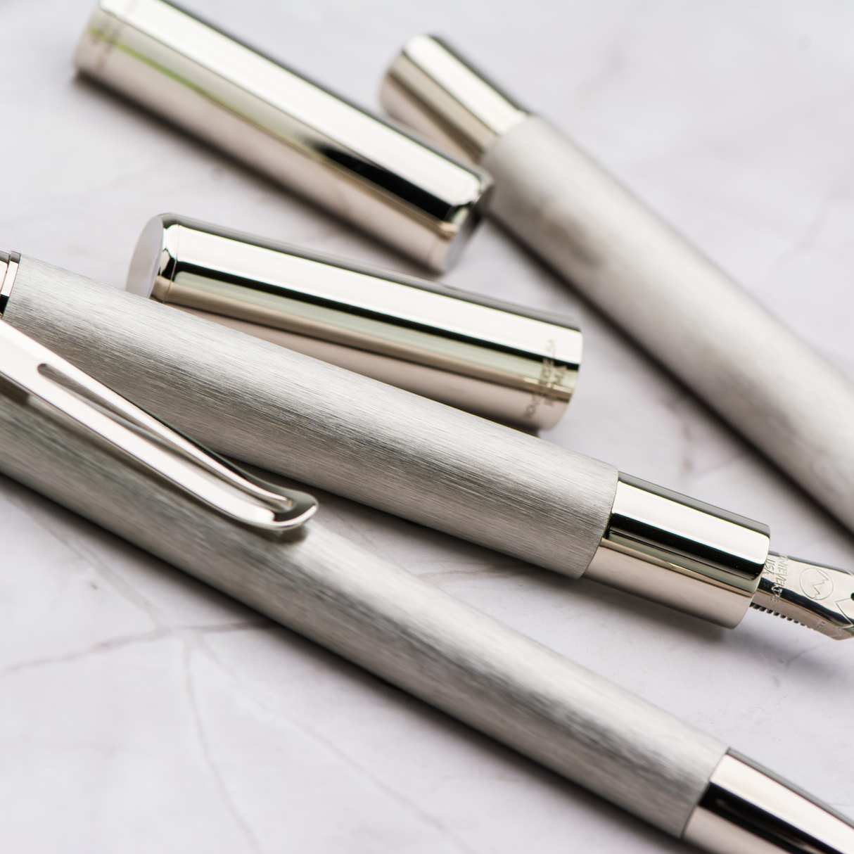 Monteverde USA RITMA Brushed Stainless Steel FOUNTAIN PEN Collection