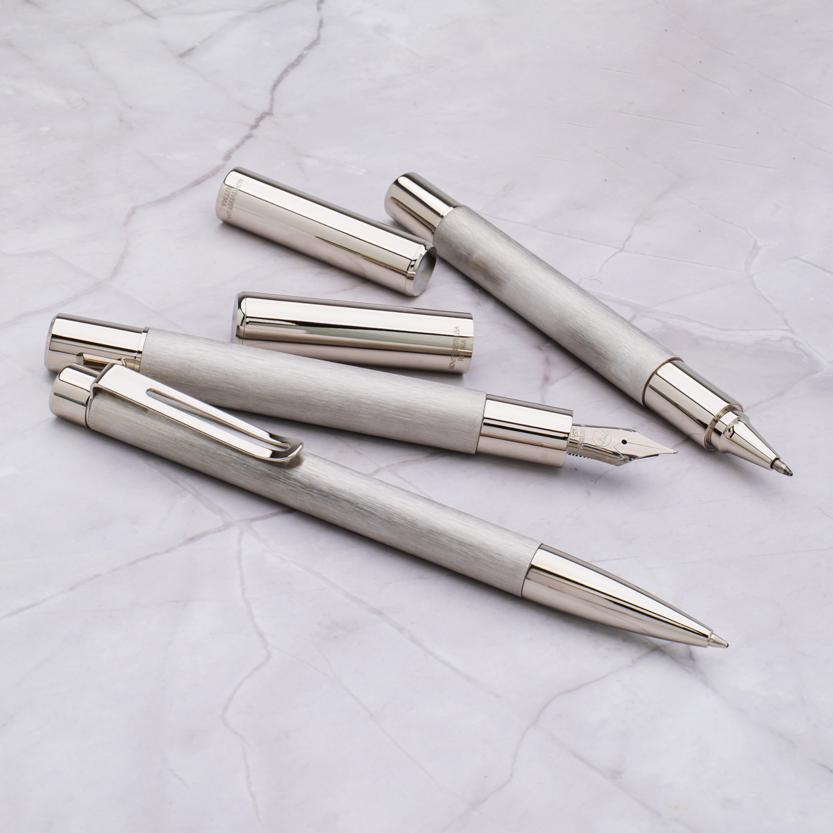 Monteverde USA RITMA Brushed Stainless Steel FOUNTAIN PEN Collection