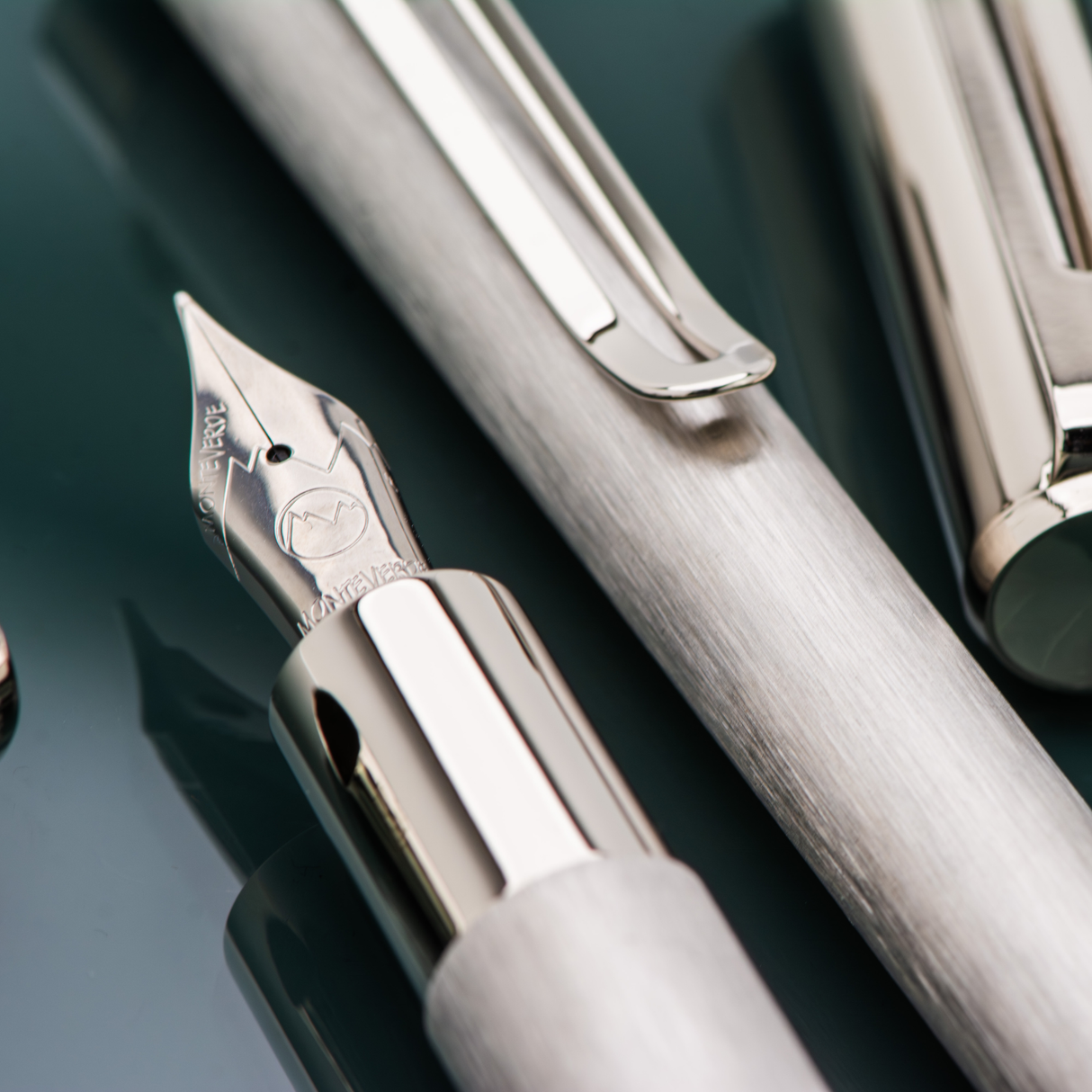 Monteverde USA RITMA Brushed Stainless Steel FOUNTAIN PEN Collection