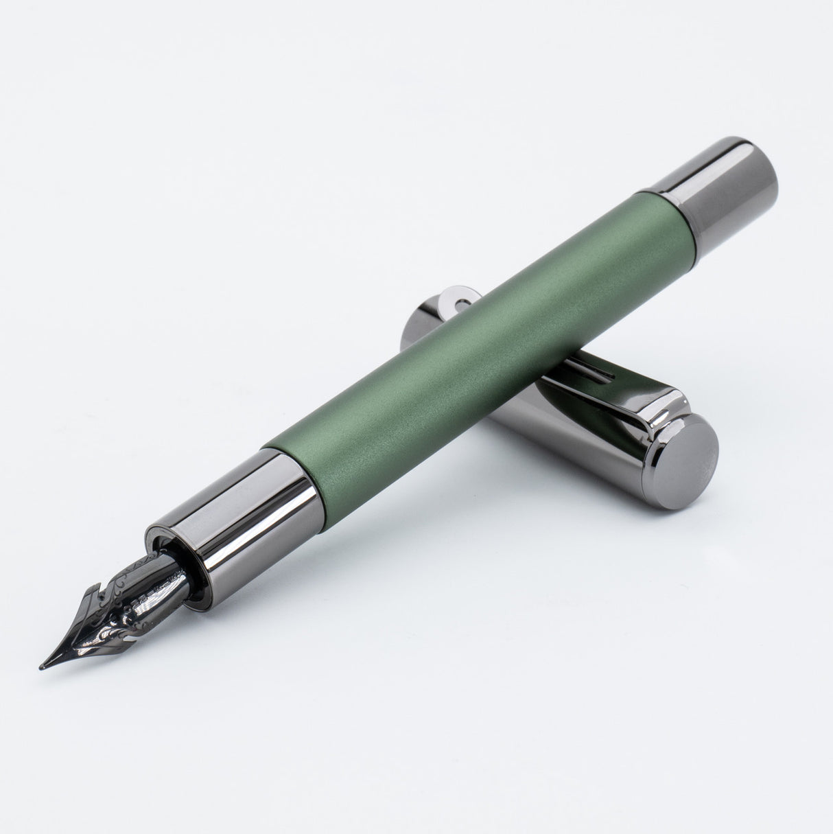 Monteverde USA® Ritma Anodized Green Fountain Pen  w/ JoWo Nib