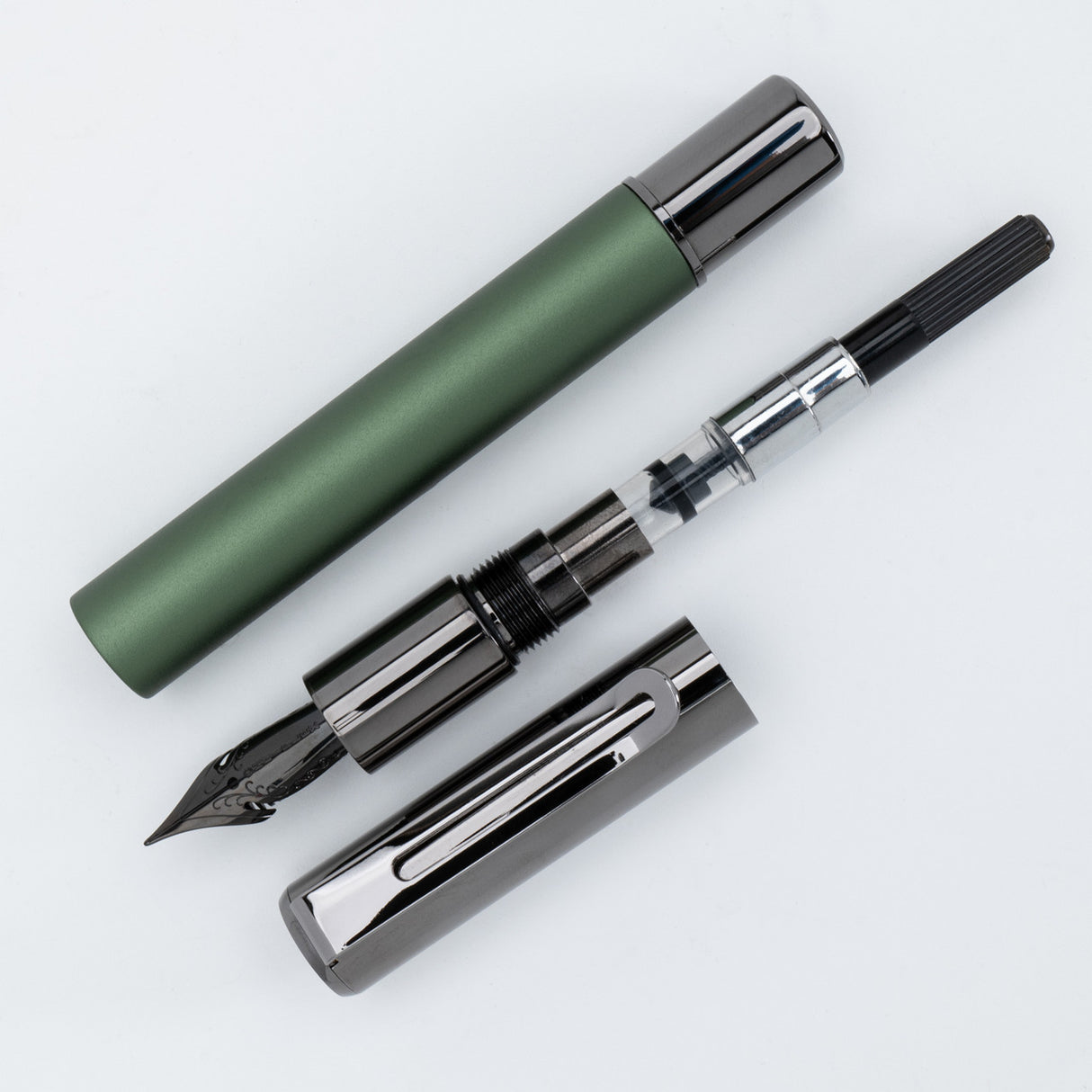 Monteverde USA® Ritma Anodized Green Fountain Pen  w/ JoWo Nib