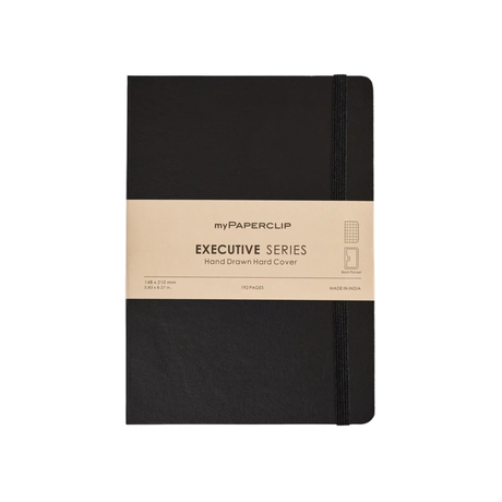 My Paperclip EXECUTIVE SERIES HARD COVER Back Pocket Black Checks Collection