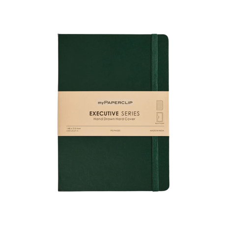 My Paperclip EXECUTIVE SERIES HARD COVER Back Pocket Green Checks Collection
