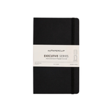 My Paperclip Executive Series Notebook (Soft Cover) - Medium (With Back Pocket) 127 x 210 mm Collection Ruled Black