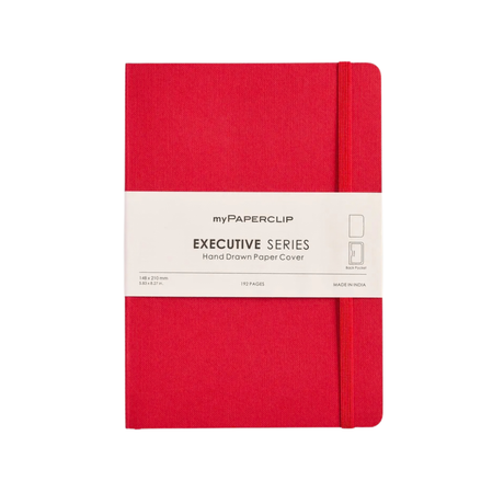 My Paperclip Executive Series Notebook (Soft Cover) - A5 (With Back Pocket) 148 x 210 mm Collection Plain