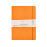 My Paperclip Executive Series Notebook (Soft Cover) - A5 (With Back Pocket) 148 x 210 mm Collection Checks Orange