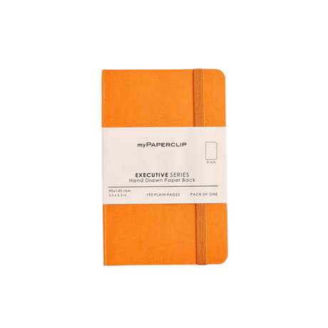My Paperclip Executive Series Notebook (Soft Cover) - 90 x 140 mm Collection Plain orange