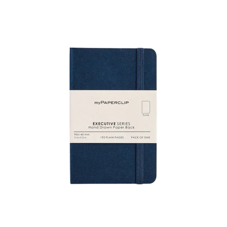 My Paperclip Executive Series Notebook (Soft Cover) - 90 x 140 mm Collection Plain blue