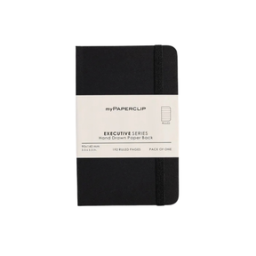 My Paperclip Executive Series Notebook (Soft Cover) - 90 x 140 mm Collection Ruled Black