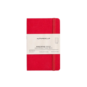 My Paperclip Executive Series Notebook (Soft Cover) - 90 x 140 mm Collection Ruled Red