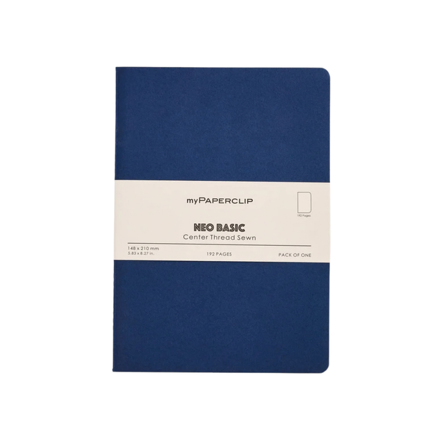 My Paperclip Neo Basic Center Thread Sewn Plain 148 x 210 mm SonicBlue  Collection