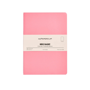 My Paperclip Neo Basic Center Thread Sewn Plain 148 x 210 mm Pink  Collection