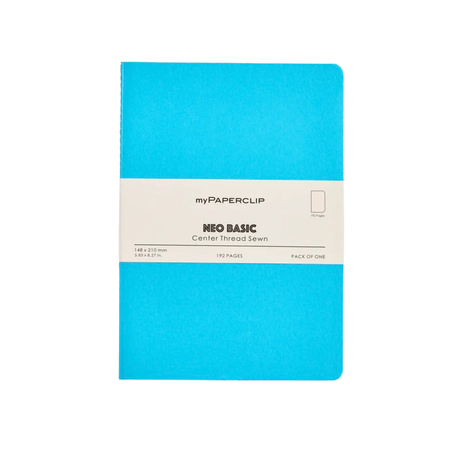 My Paperclip Neo Basic Center Thread Sewn Plain 148 x 210 mm Skyblue  Collection