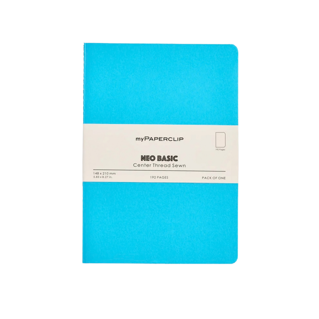 My Paperclip Neo Basic Center Thread Sewn Plain 148 x 210 mm Skyblue  Collection