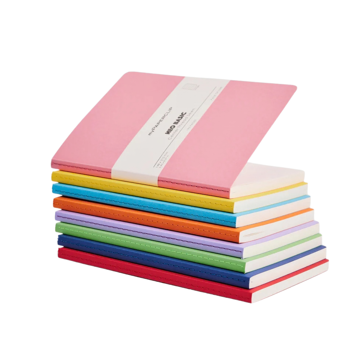 My Paperclip Neo Basic Center Thread Sewn Notebook 148 x 210 mm Ruled Collection