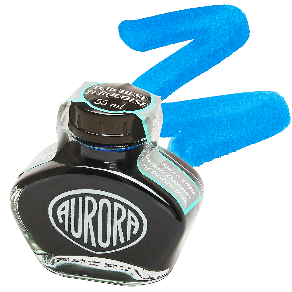 Aurora Ink Turquoise - 100th Year Special Edition 1.85 oz. – Fountain ...