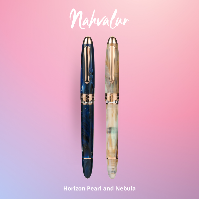 Nahvalur Horizon Pearl and Nebula Fountain Pen Collection