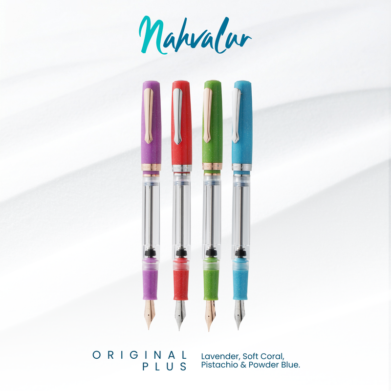 Nahvalur Original Plus Lavender, Soft Coral, Pistachio & Powder Blue Fountain Pens Collection