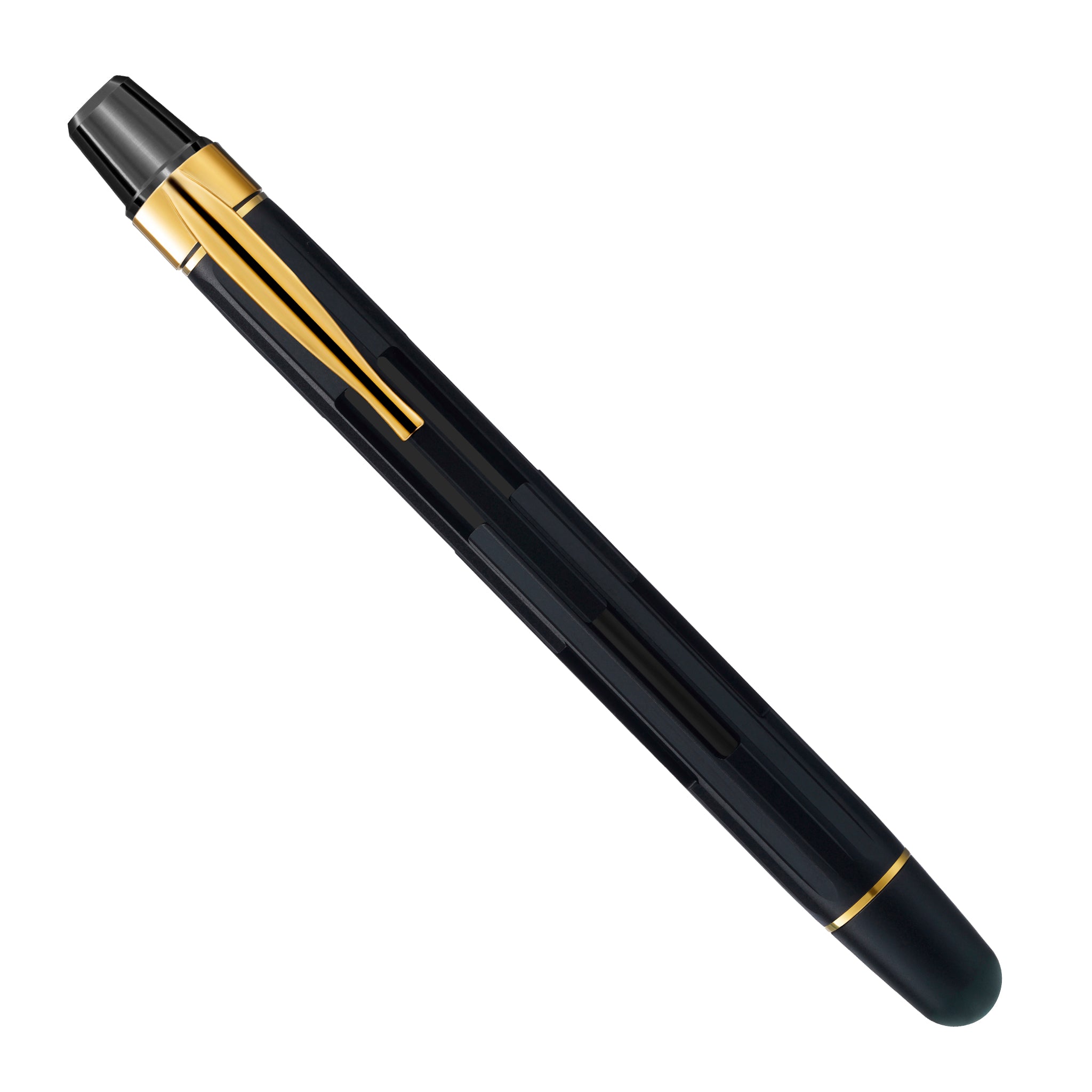 Nahvalur Eclipse ブラックゴールド F 万年筆 ノック式 完品 Nahvalur Eclipse Black Gold - Fountain Pen – Fountain Pen Hospital