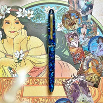 Esterbrook Estie Nouveau Bleu Nouveau Bleu with Gold Trim - Fountain Pen