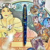 Esterbrook Estie Nouveau Bleu Nouveau Bleu with Gold Trim -  Fountain Pen (Button Piston)