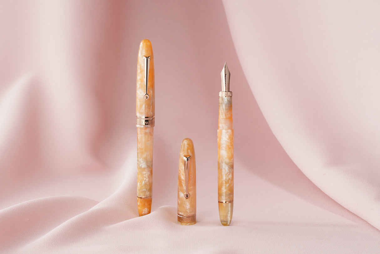 OMAS Ogiva Cocktail Series Peach Bellini Limited Edition Rose Gold Trim - Fountain Pen