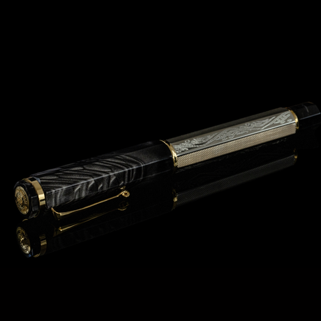 OMAS Cobra Silver Guilloché Fountain Pen