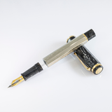 OMAS Cobra Silver Guilloché Fountain Pen
