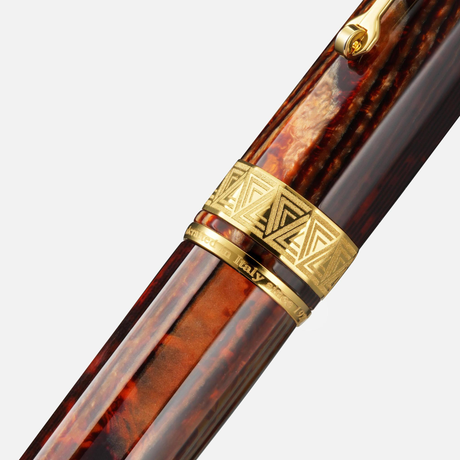 OMAS Paragon Fountain Pen Arco Bronze Celluloid Gold Trim