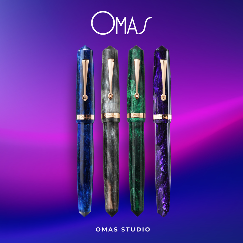 OMAS Studio Gold Trim Fountain Pen Collection