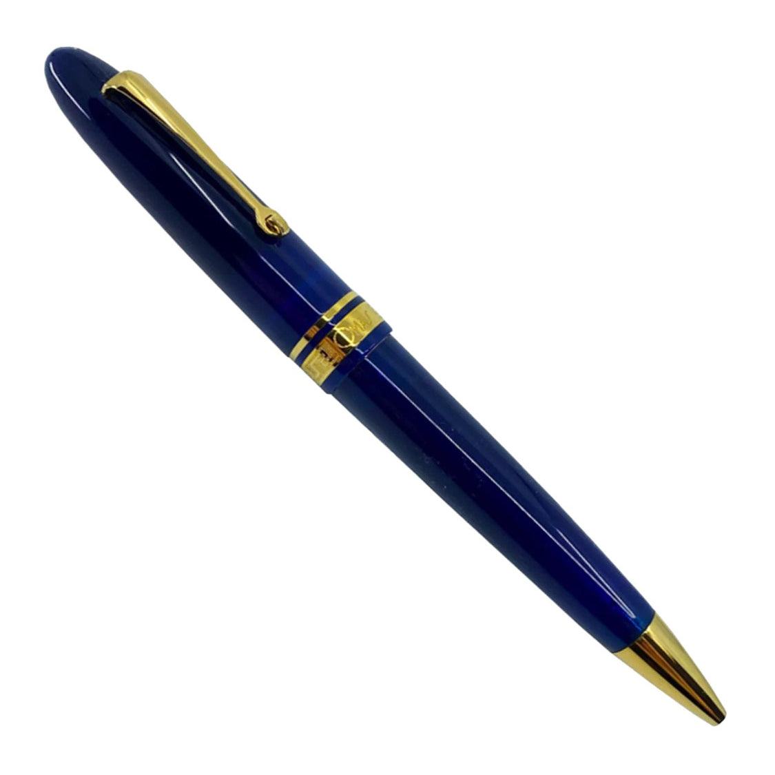 OMAS Ogiva Ballpoint Blue with Gold Trim - Ballpoint – Fountain