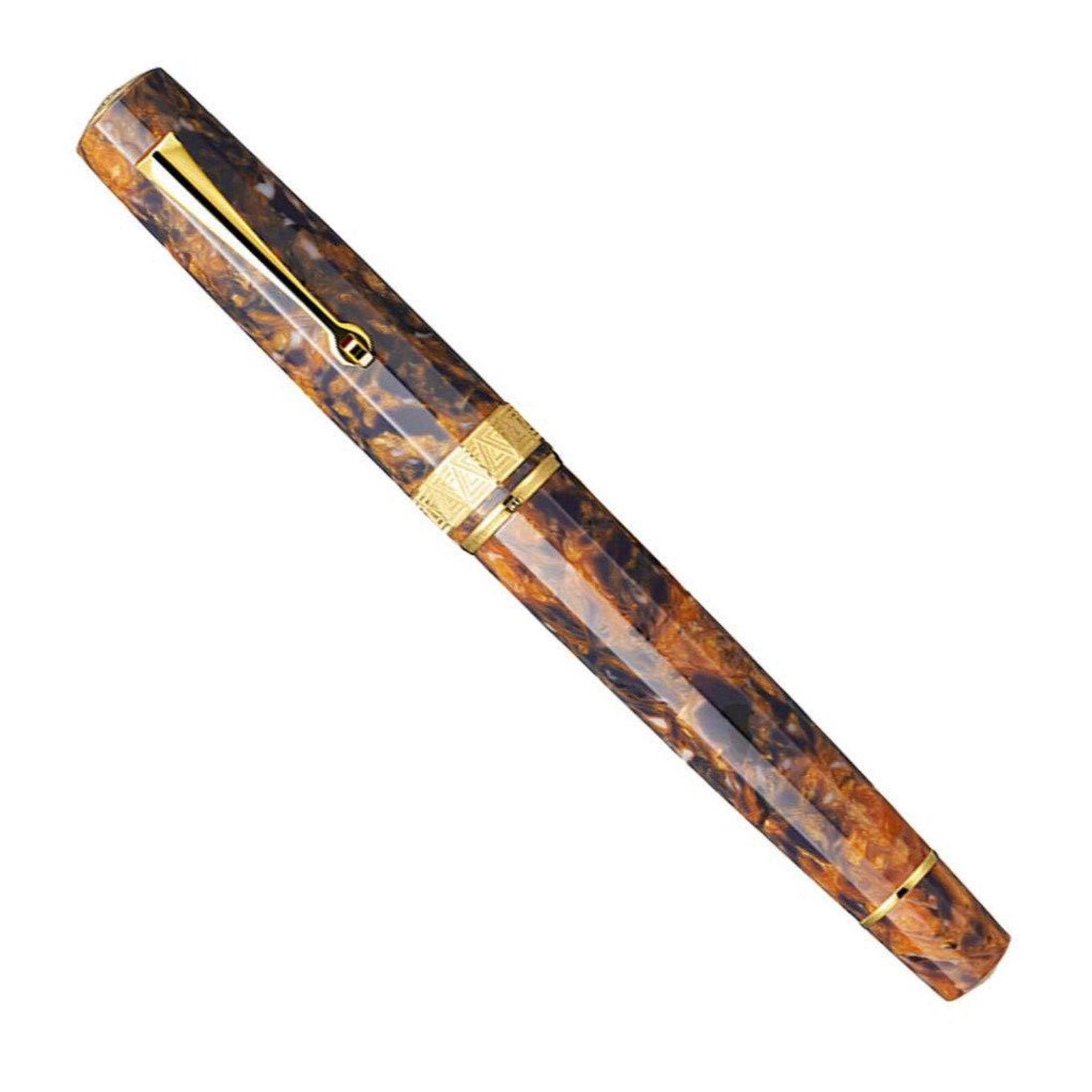 OMAS Paragon Fountain Pen Blue Saffron Gold Trim – Fountain Pen