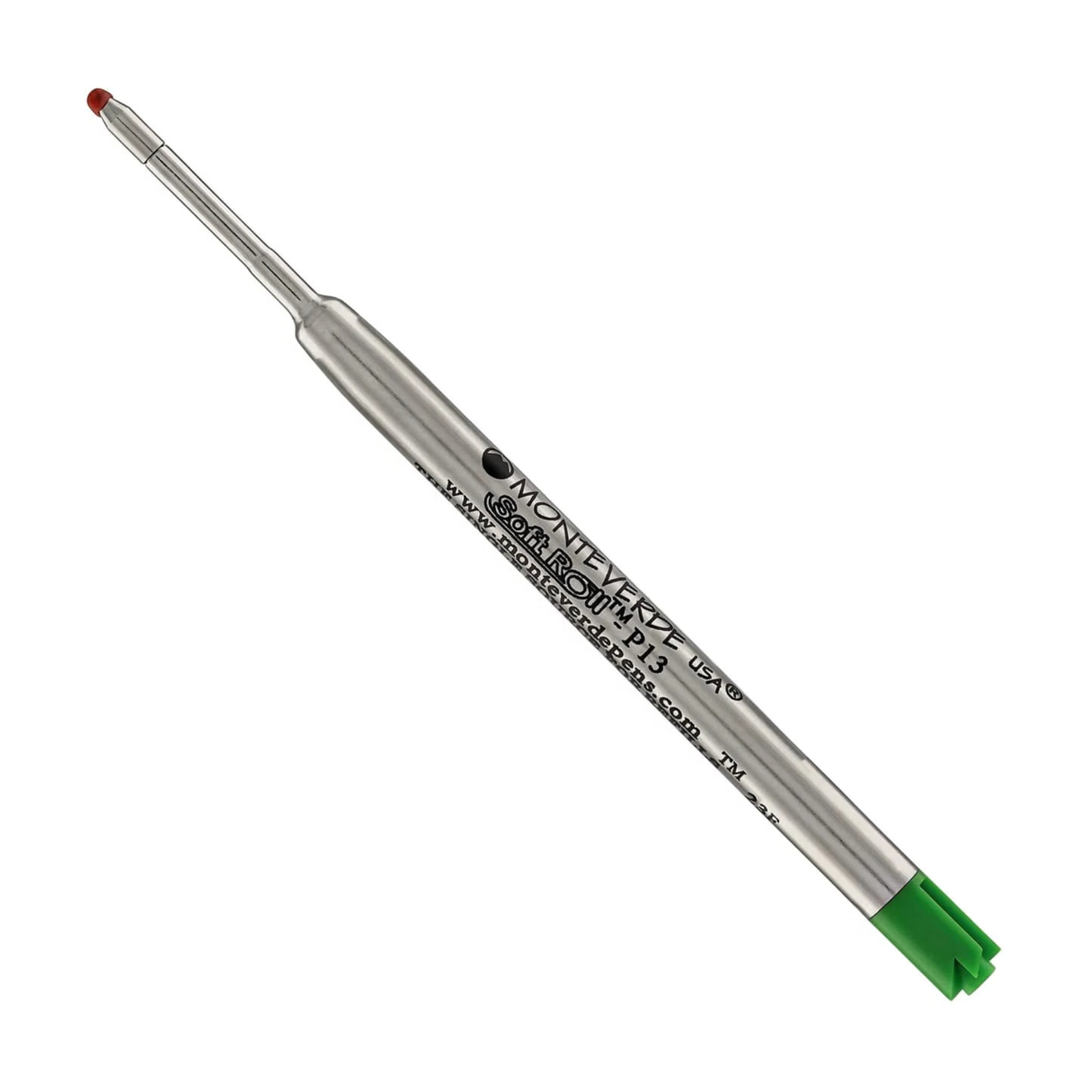 Parker Style Soft Roll Ballpoint Pen Refill in Green - Medium Point (by Monteverde)