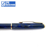 Parker Sonnet Laque Midnight Blue Ballpoint Pen - Marbled Black & Navy Blue