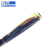 Parker Sonnet Laque Midnight Blue Ballpoint Pen - Marbled Black & Navy Blue