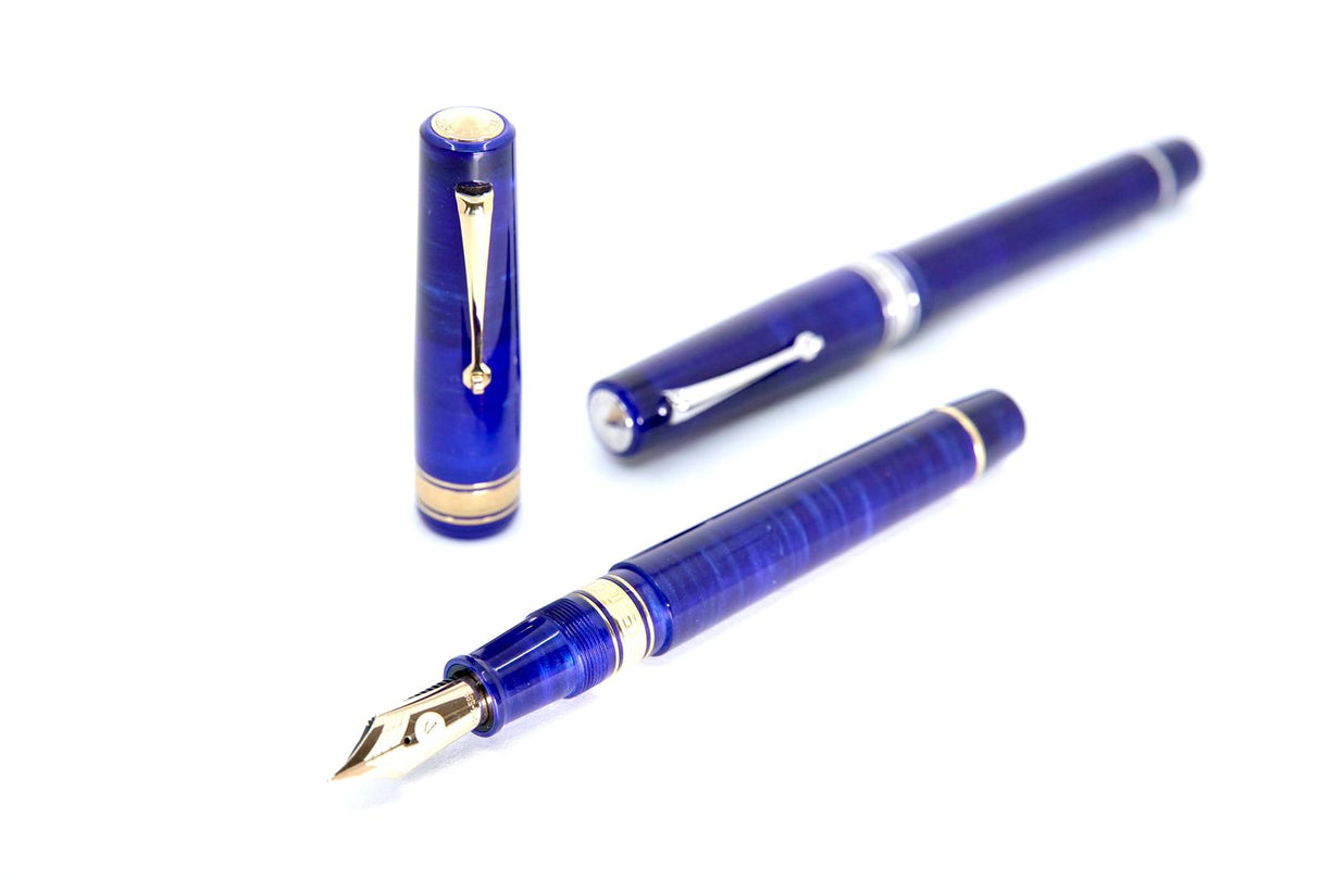 ASC Bologna Extra Blue Starry Nights Bespoke 2024 Gold Trim - Fountain Pen