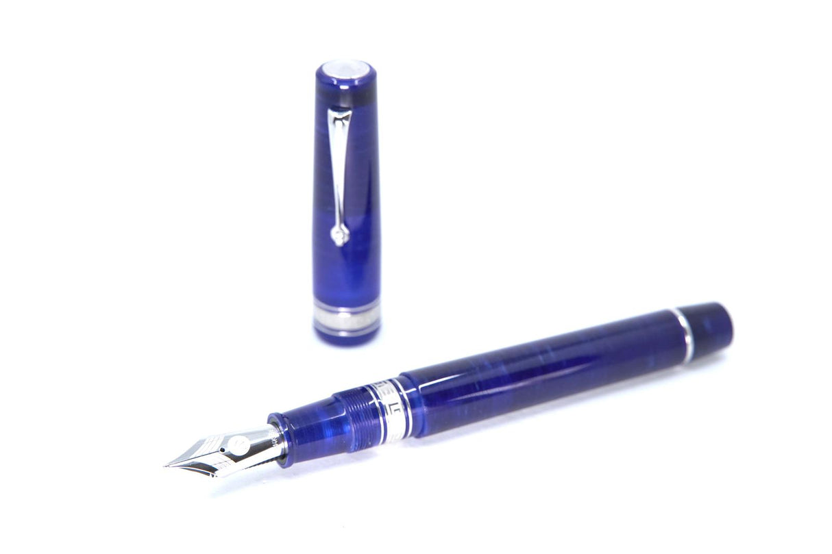 ASC Bologna Extra Blue Starry Nights Bespoke 2024 Rhodium Trim - Fountain Pen