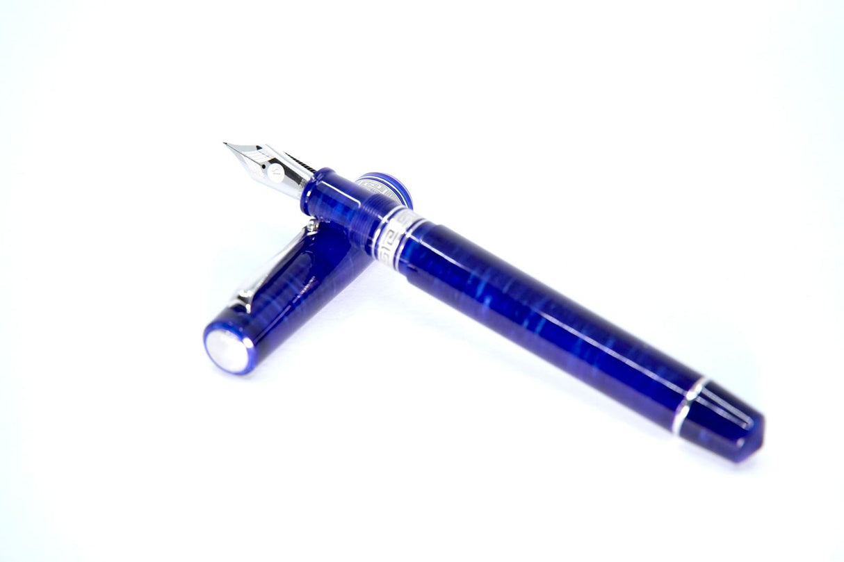 ASC Bologna Extra Blue Starry Nights Bespoke 2024 Rhodium Trim - Fountain Pen