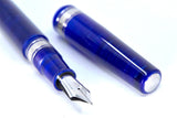 ASC Bologna Extra Blue Starry Nights Bespoke 2024 Rhodium Trim - Fountain Pen