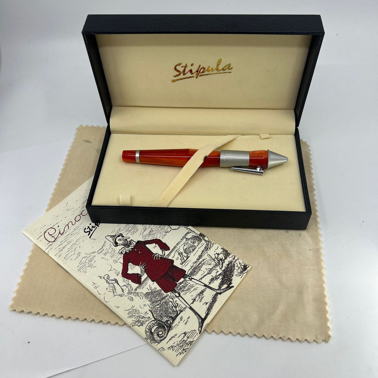 Stipula Pinocchio Special Edition Titanium nib Fountain Pen - circa 2002